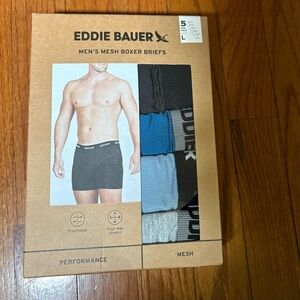 Eddie Bauer Men's Mesh Boxer Briefs - Black, Blue, Gray